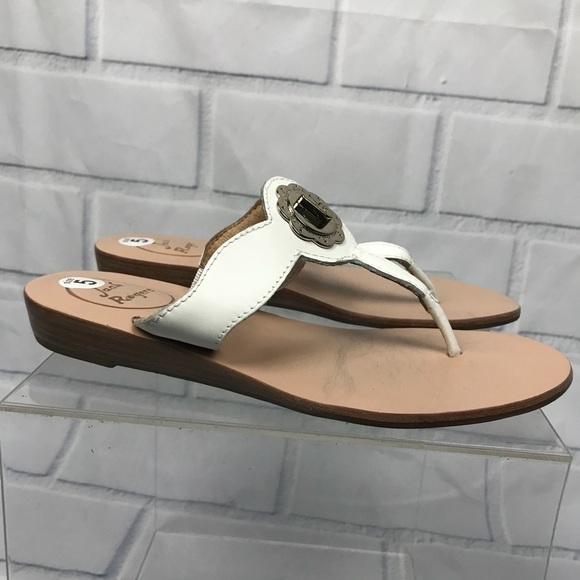 Jack Rogers Larissa Turn Lock Thong Sandals 5 - Picture 2 of 8